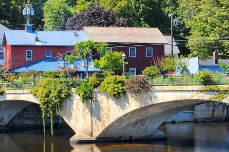 This Massachusetts Town Turned An Old Trolley Bridge Into A Beautiful Flower Garden