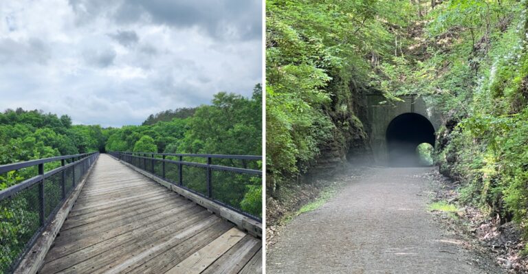 This Old Illinois Railroad Is Now a Trail Through a Historic Tunnel, Forested Hills, and Wetlands