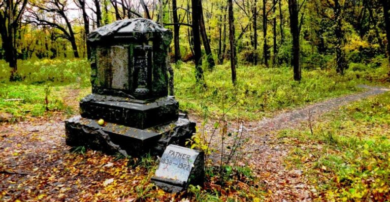 This Overgrown Illinois Cemetery Sits Right Off a Forest Preserve Trail With a Legend That Refuses to Fade