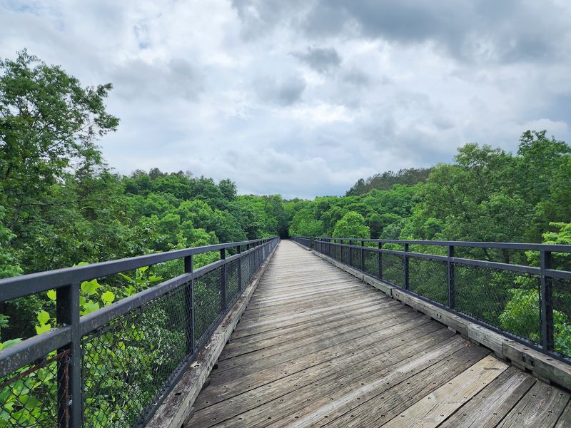 Rattling Over Creeks on Wooden Trestle Bridges