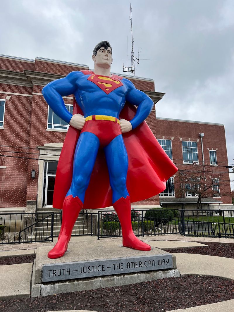 Superman Statue and the Super Museum