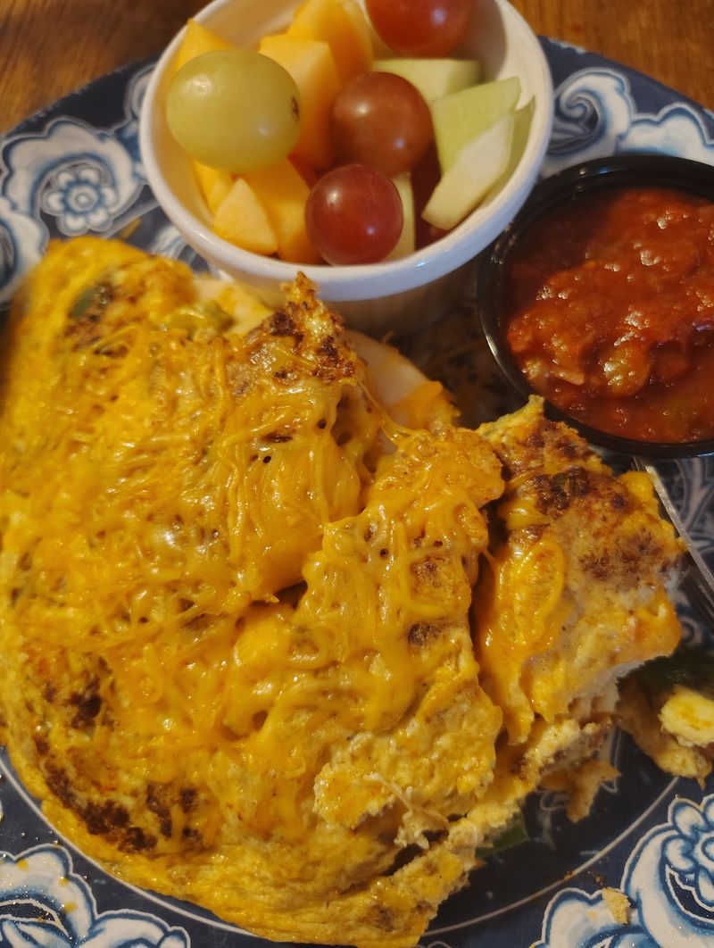 Somebody Put Biscuits And Gravy Inside An Omelet